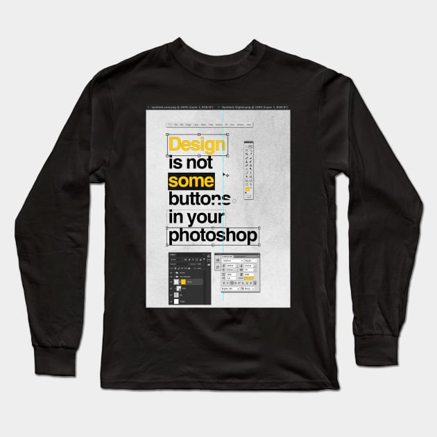 The PHOTOSHOP Doctor Long Sleeve T-Shirt by Nytelock Prints